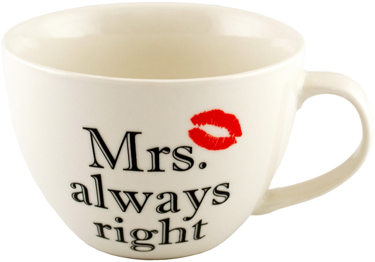 Чашка KERAMIA Mrs. Always Right 520 мл (21-279-084)